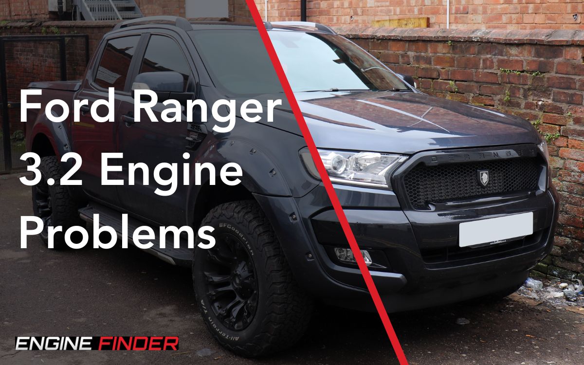 Ford Ranger 3.2 TDCi P5AT engine bay showing the inline-five Duratorq diesel