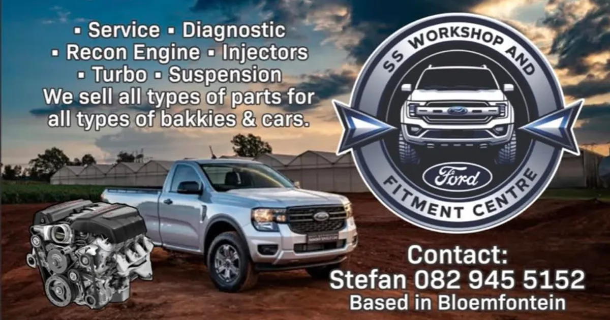 SS Workshop Bloemfontein Ford Ranger engine specialists banner