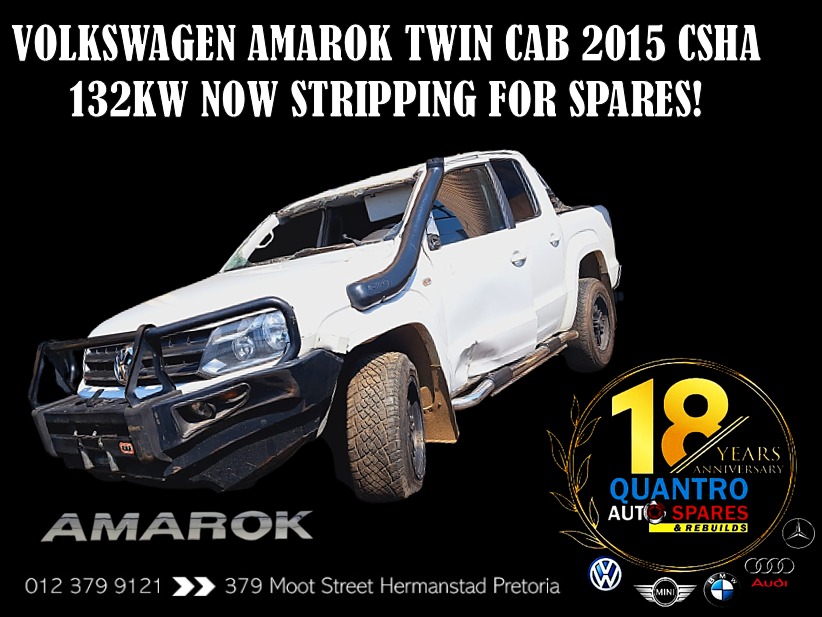2015 Volkswagen Amarok Twin Cab  Stripping For Spares