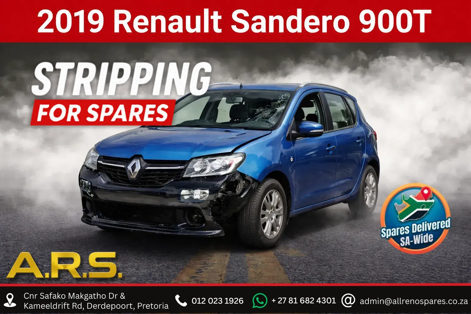 2019 Renault Sandero H4BA400U296263 view 1
