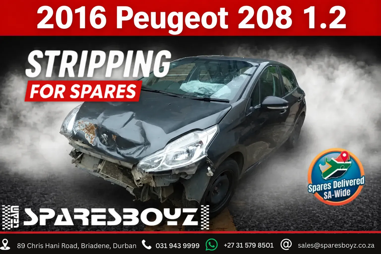 2016 Peugeot 208 10B2 view 1
