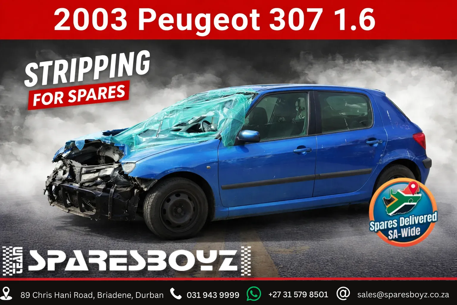 2003 Peugeot 307 10FX view 1