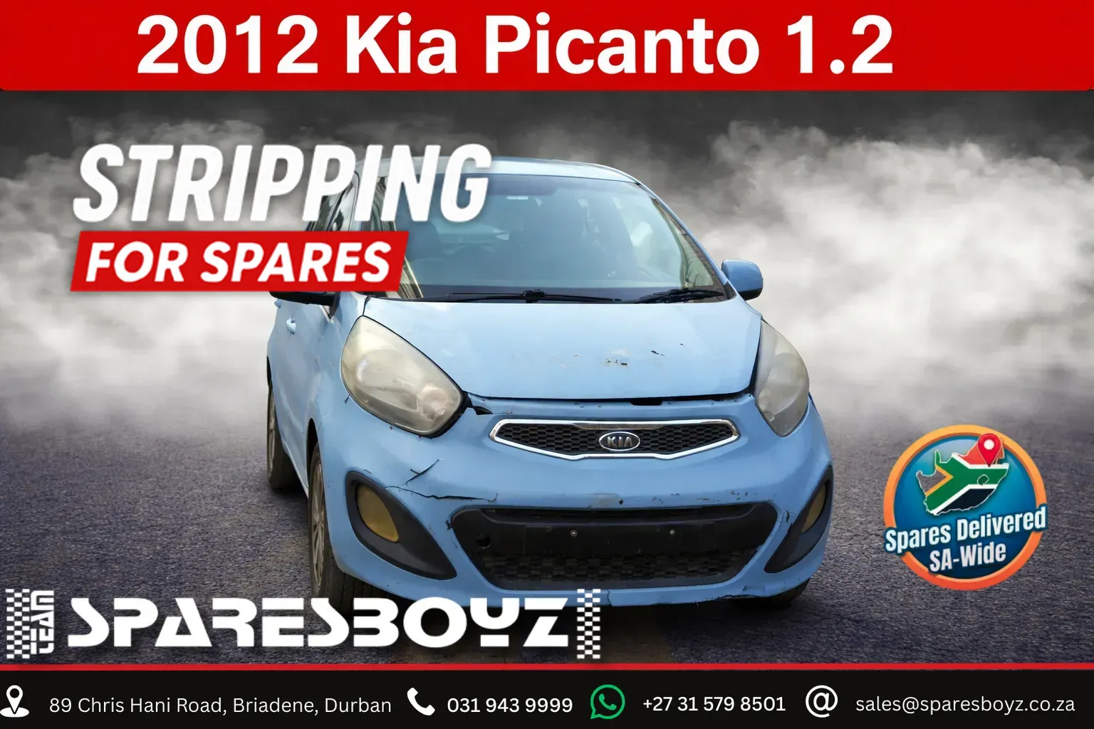 2012 Kia Picanto G3LA view 1