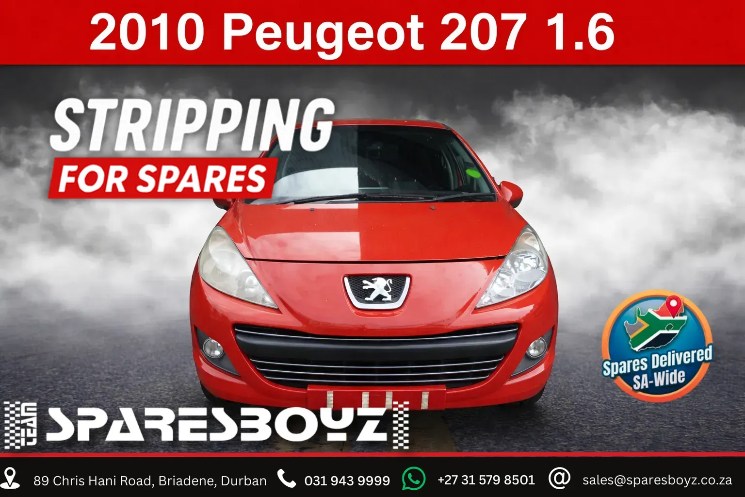 2010 Peugeot 207 10FH view 1