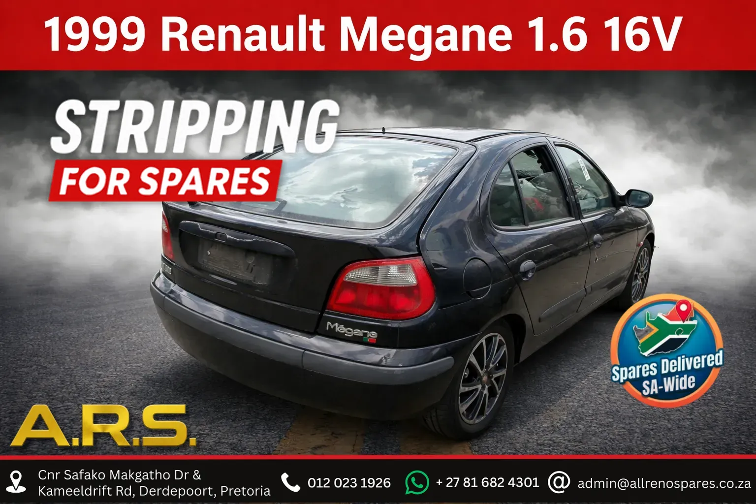 1999 Renault Megane BLK00221049A view 1