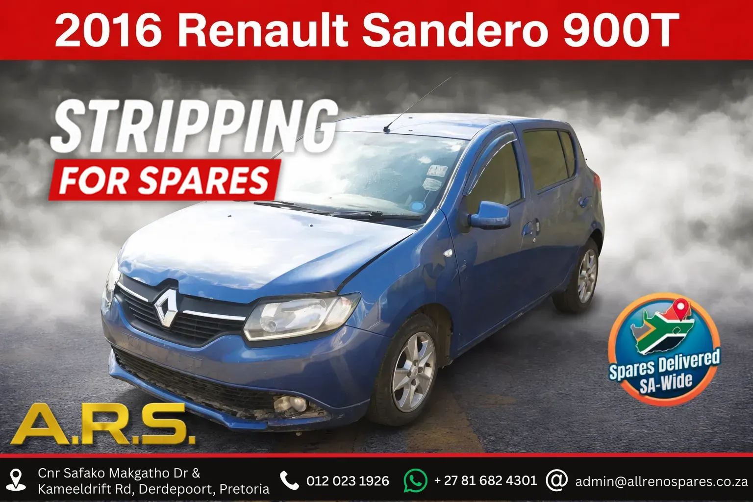 2016 Renault Sandero H4BA400U256786 view 1