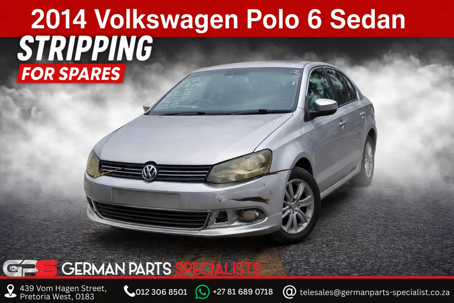 2014 Volkswagen Polo 6 Sedan stripping for spares
