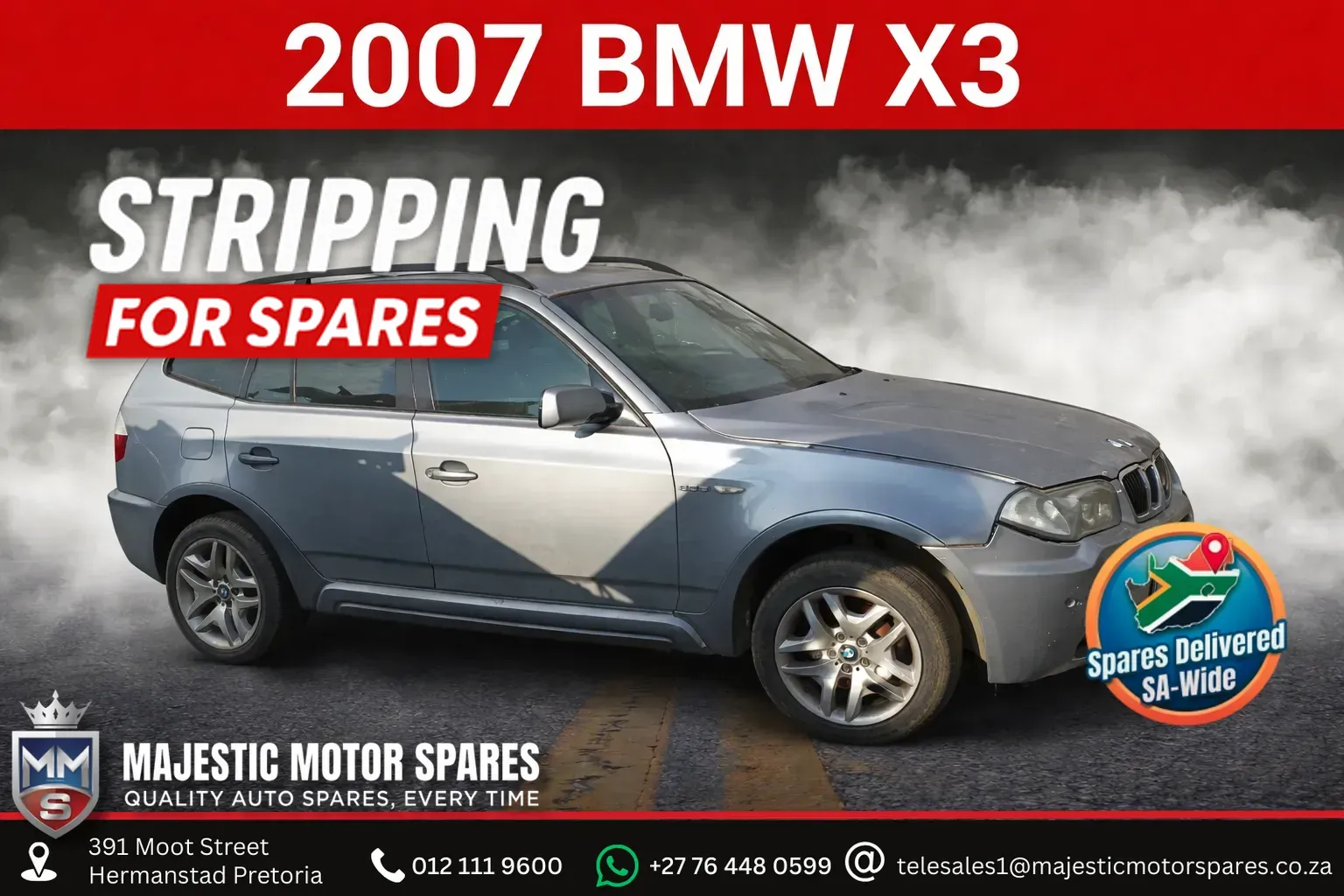 2007 BMW X3 N52N view 1