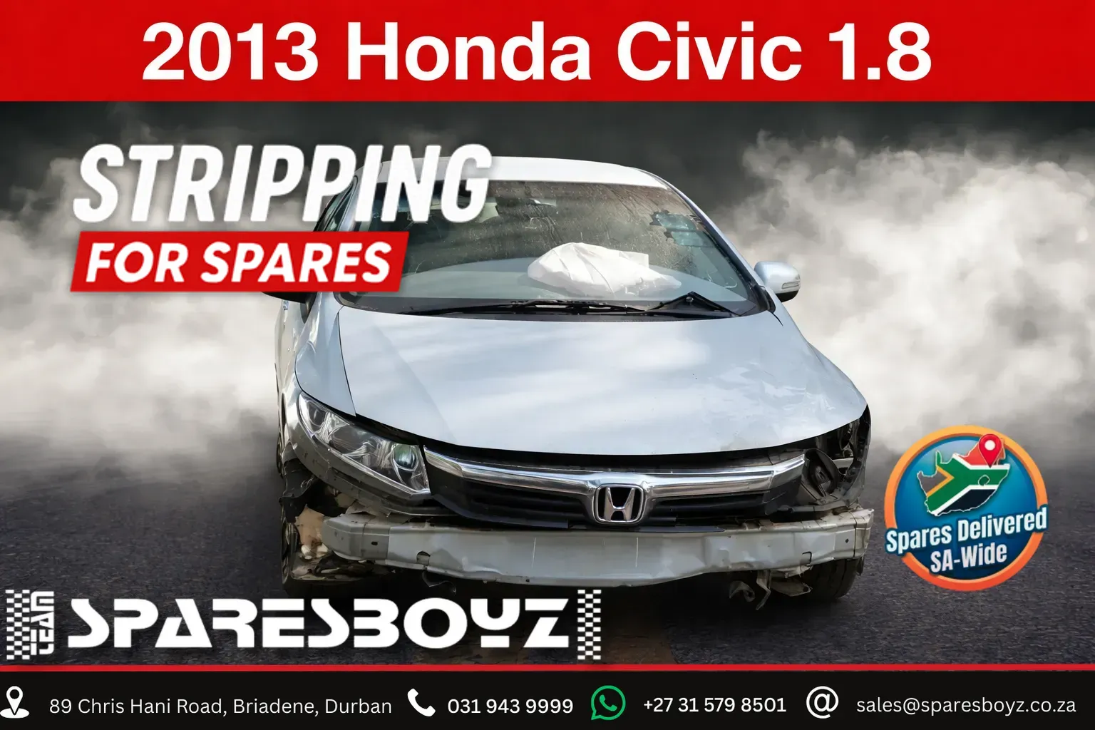 2013 Honda Civic R18Z1 view 1