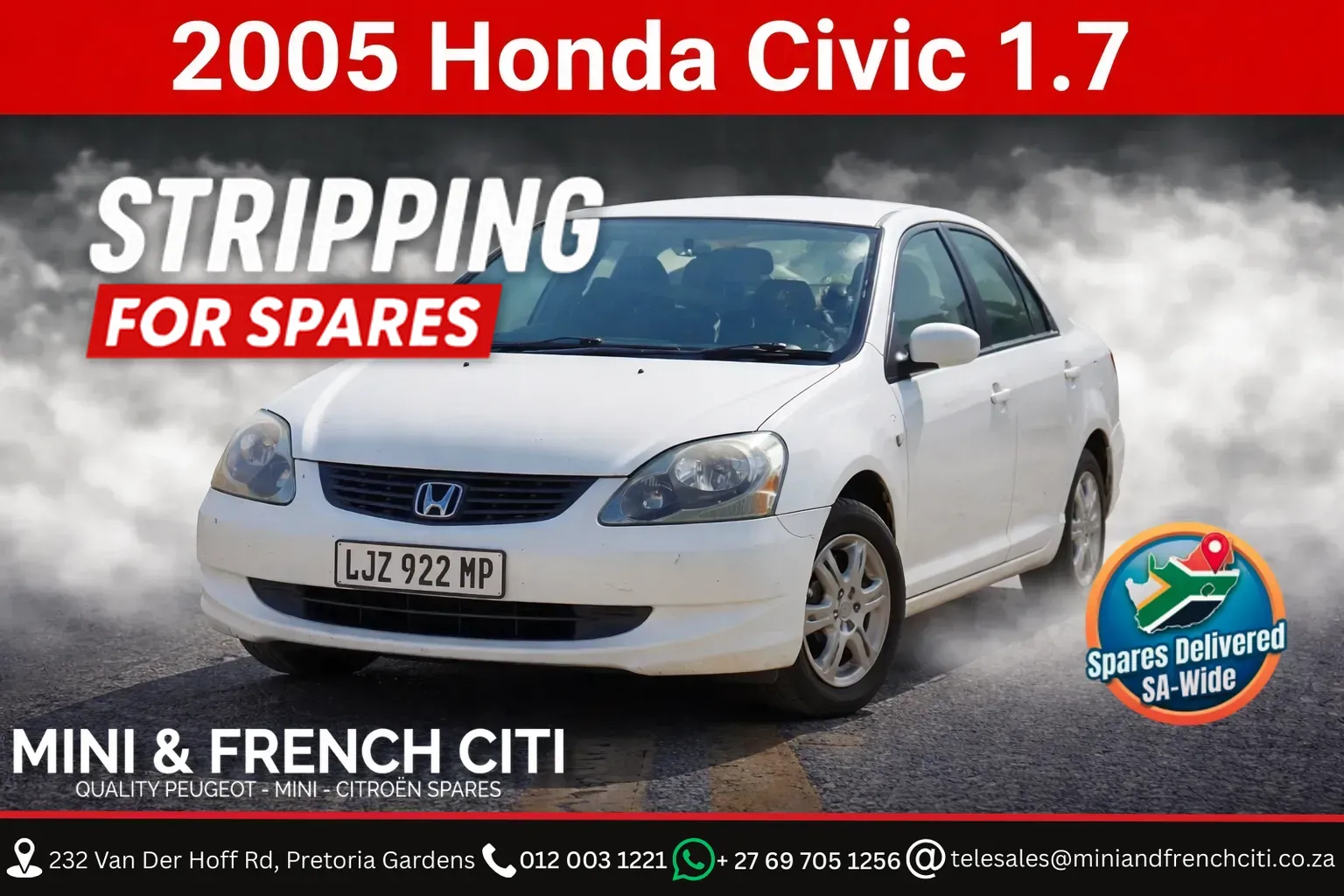 2005 Honda Civic D17A view 1