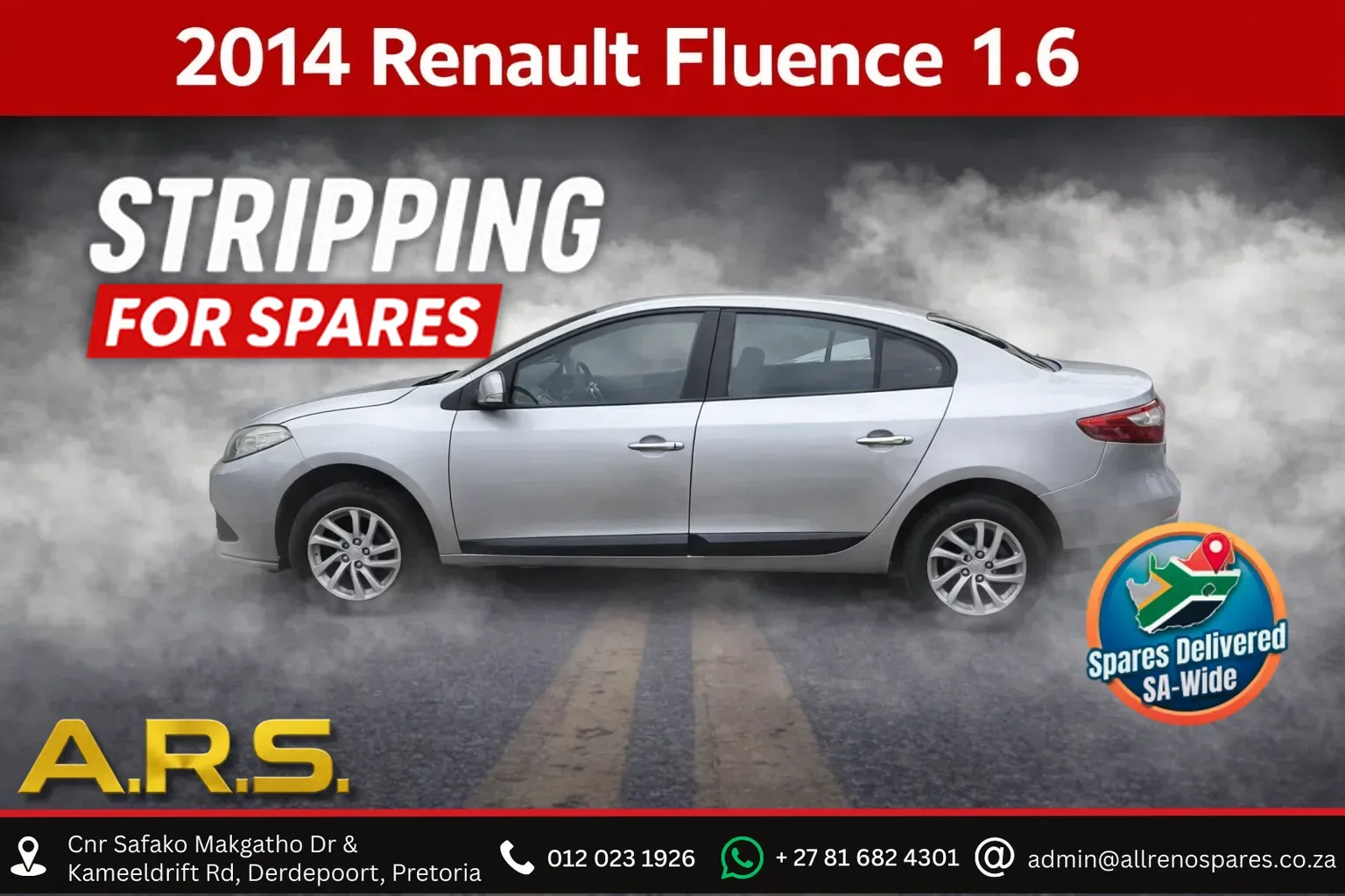2014 Renault Fluence K4MV838R093589 view 1