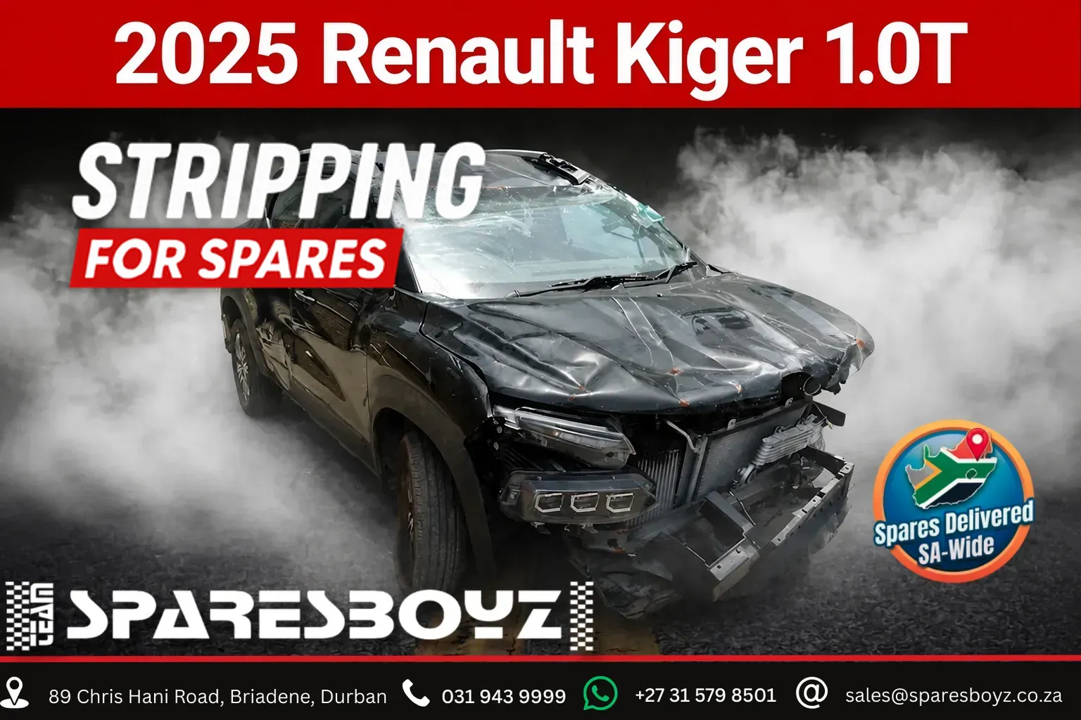 2025 Renault Kiger stripping for spares