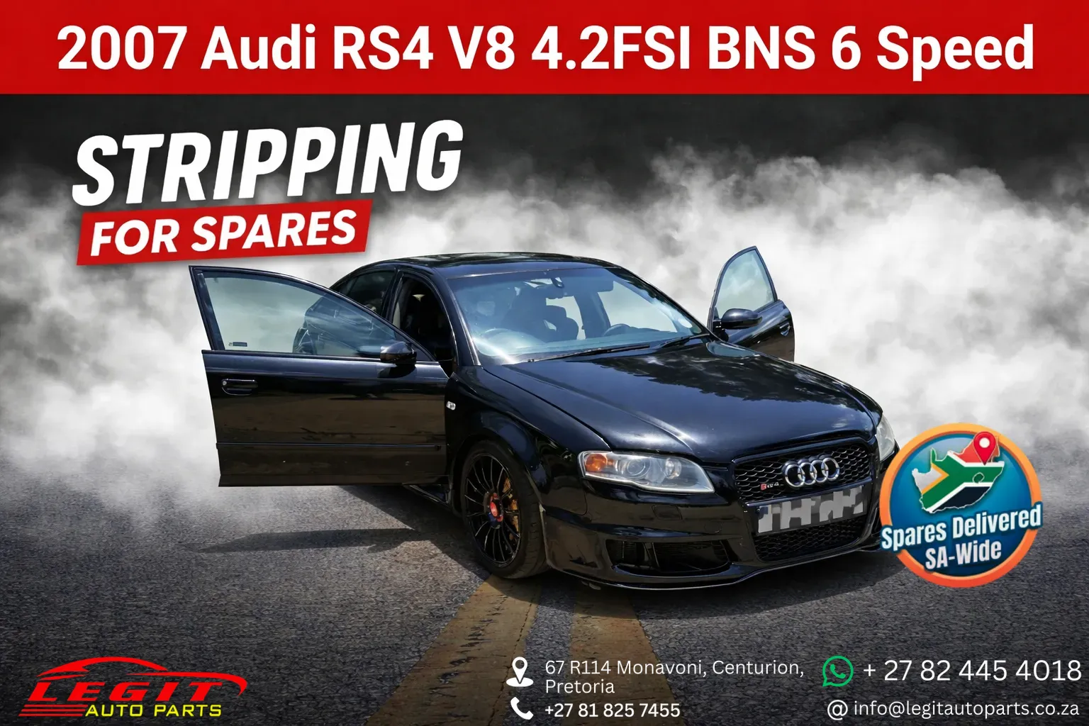 2007 Audi RS4 BNS view 1