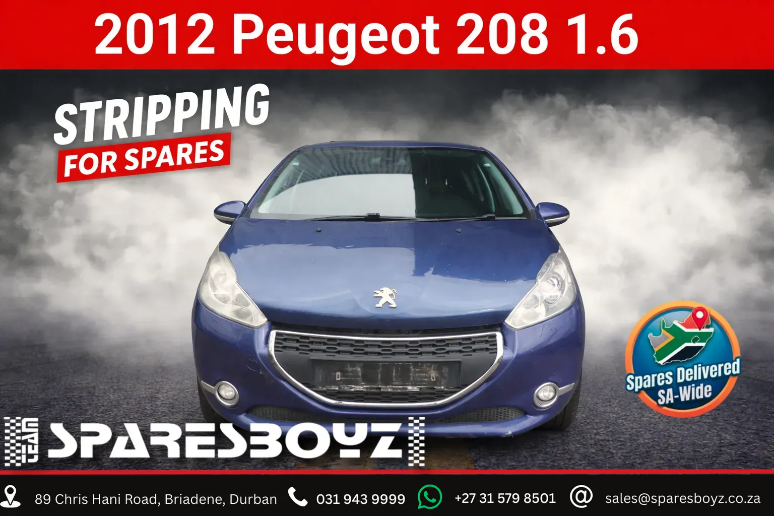 2012 Peugeot 208 10FH view 1