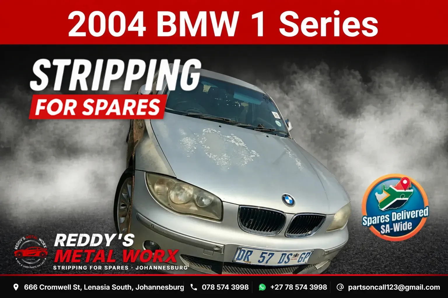 2004 BMW 1 Series stripping for spares