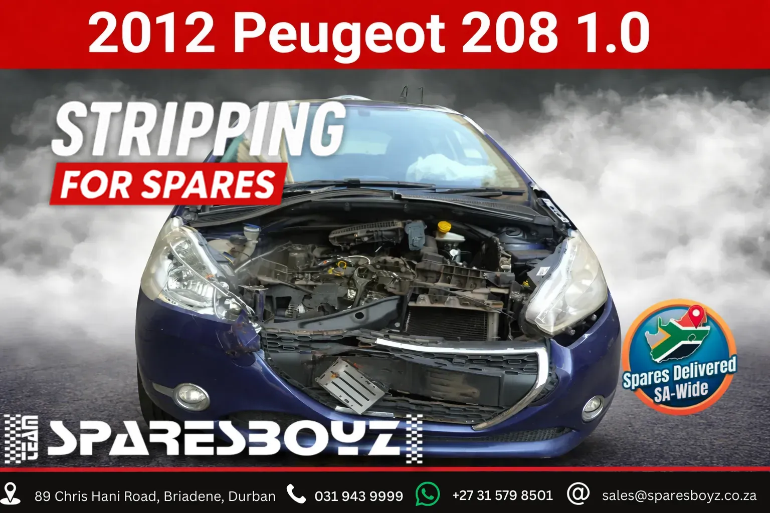 2012 Peugeot 208 10B view 1