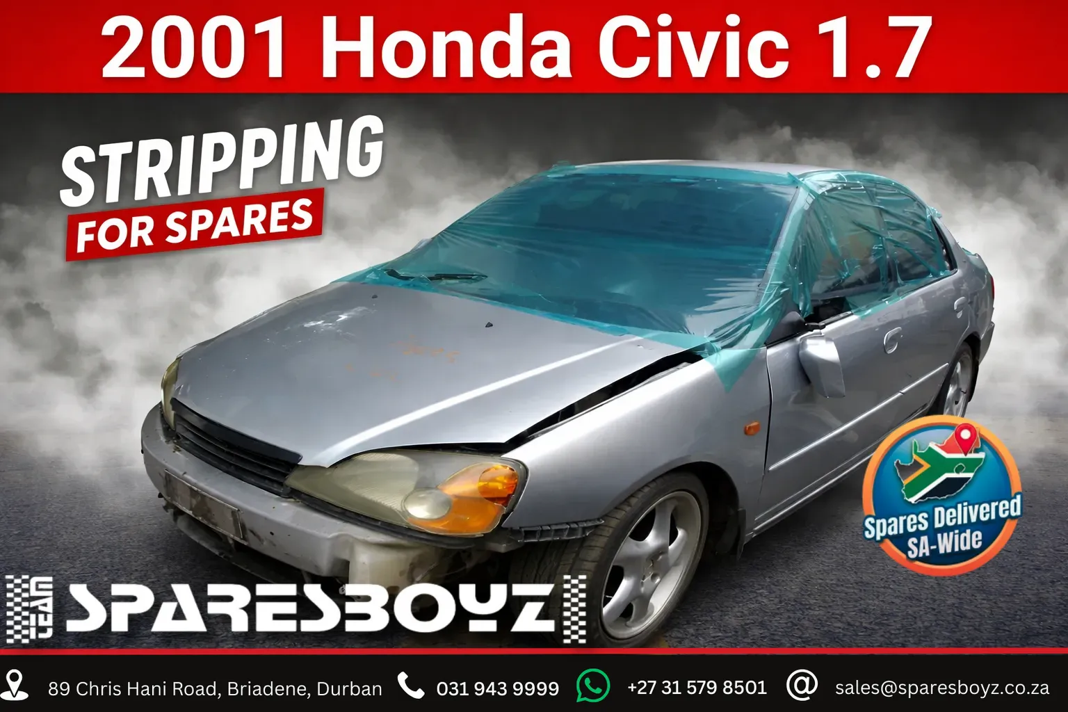 2001 Honda Civic D17A5 view 1