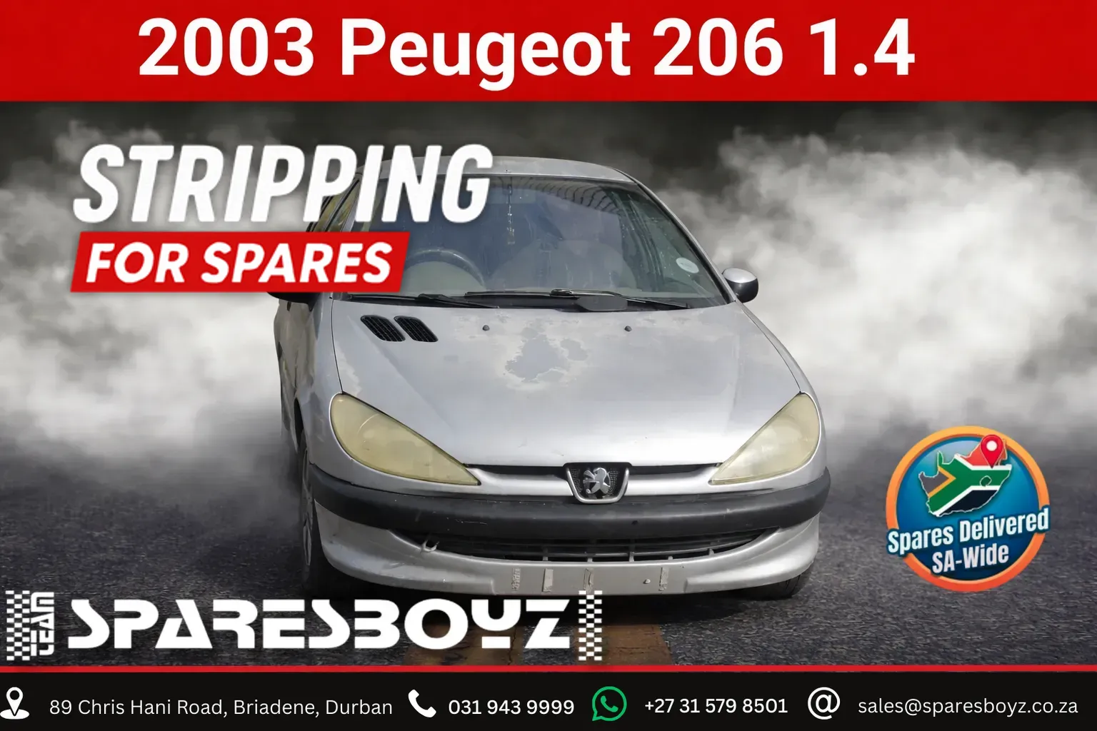 2003 Peugeot 206 10F view 1