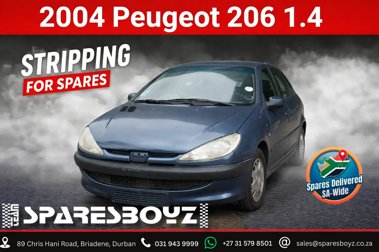 2004 Peugeot 206 10FS view 1