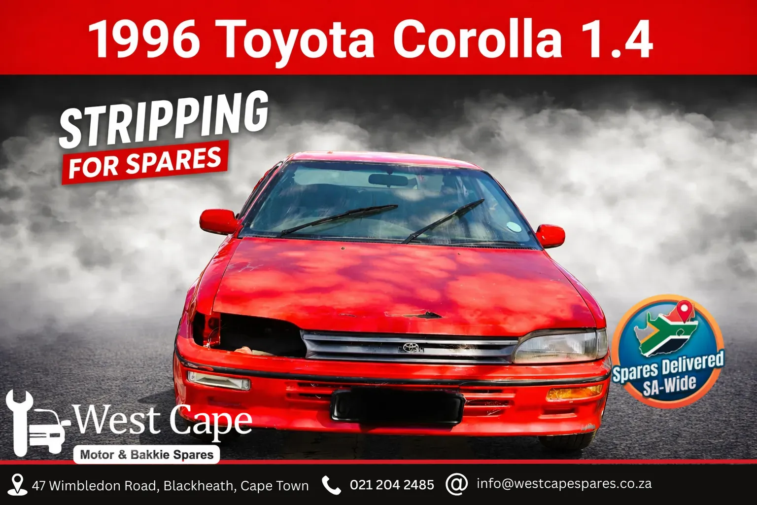1996 Toyota Corolla 4AK201384 view 1