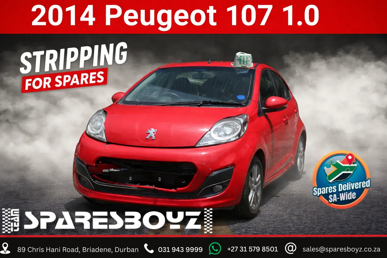 2014 Peugeot 107 1KP view 1