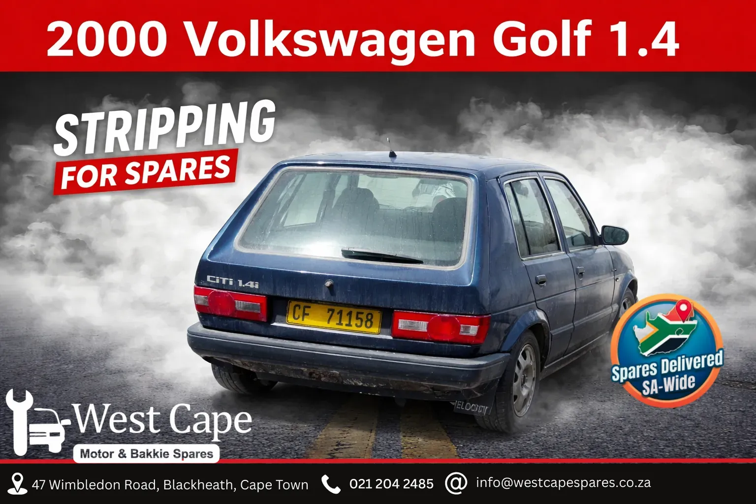 2000 Volkswagen Golf AGY078030 view 1