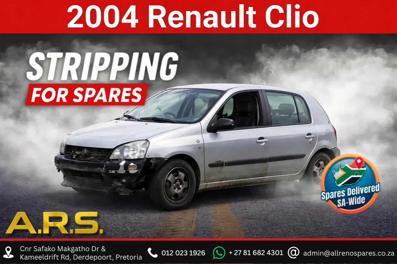 2004 Renault Clio K4MR858D036227 view 1