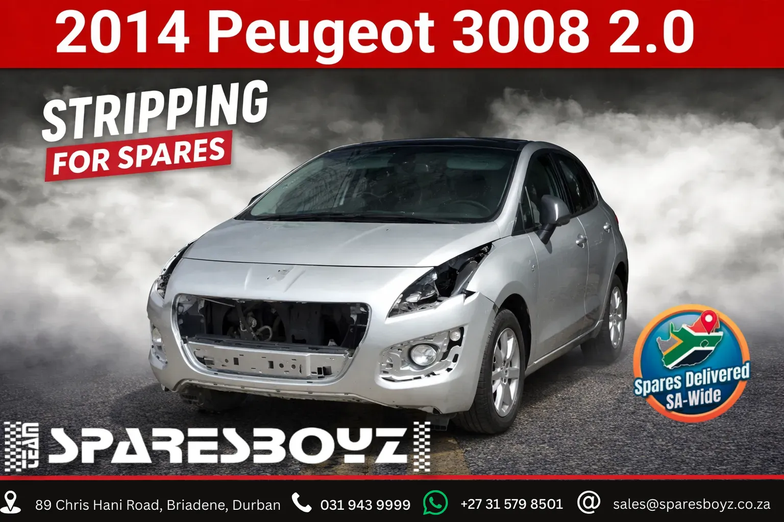 2014 Peugeot 3008 10DY view 1