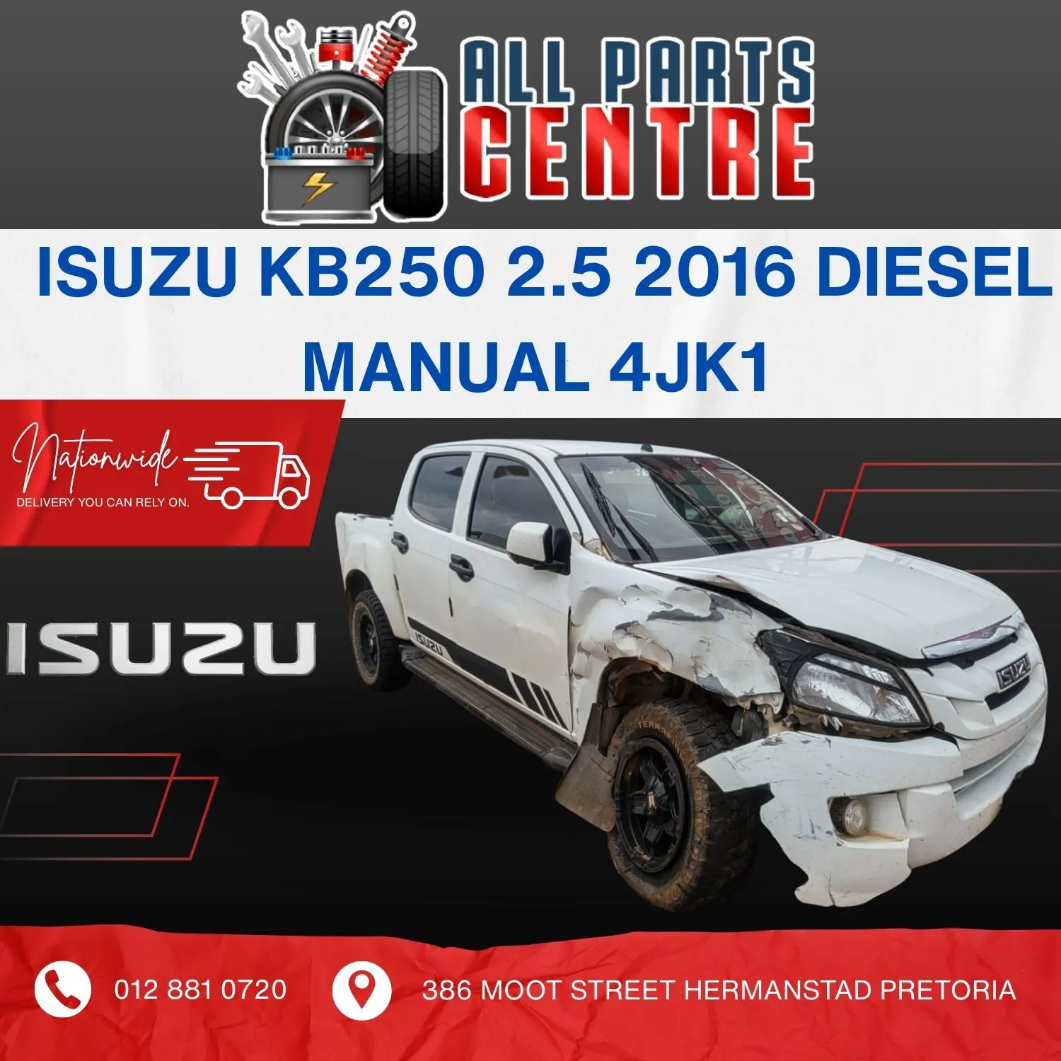 2016 Isuzu KB 4JK1 view 7