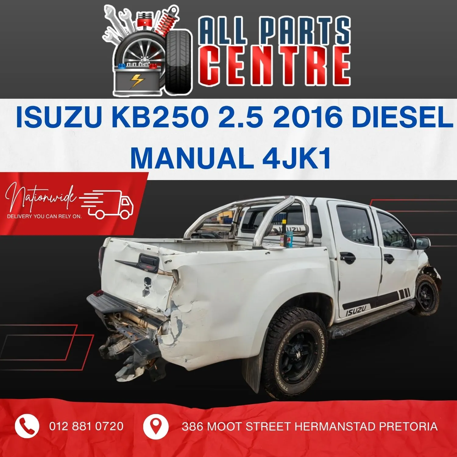 2016 Isuzu KB 4JK1 view 3