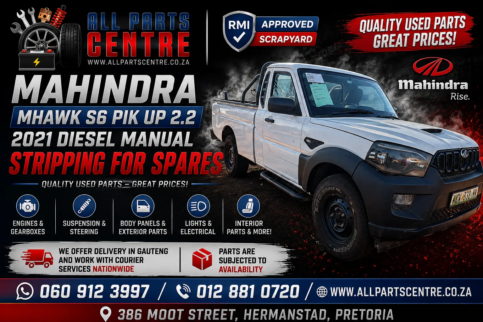 2021 Mahindra Pik Up VKL4 view 2